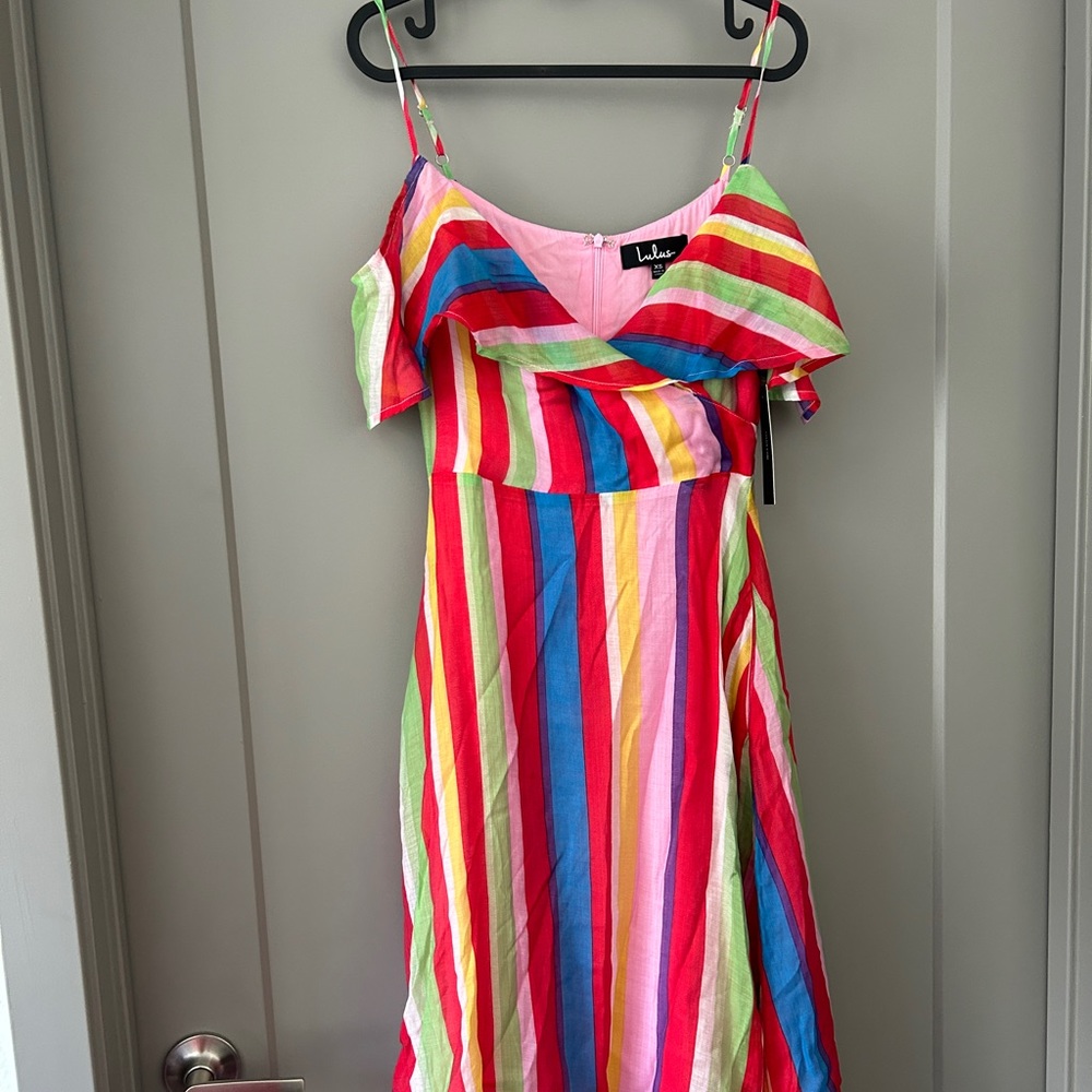 Lulus off the shoulder dress XS